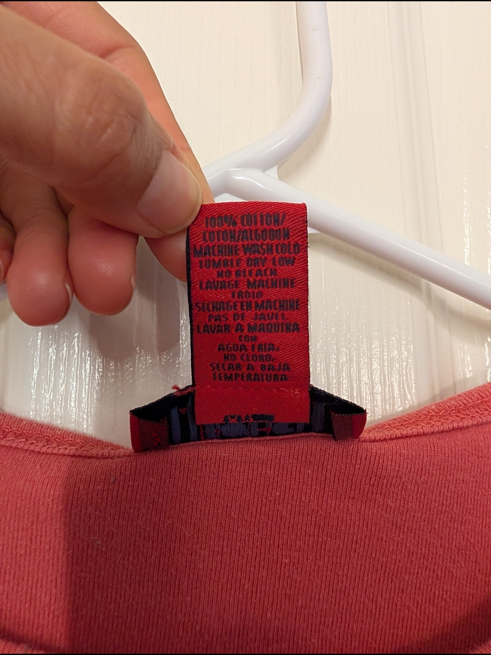 BCBG Short Sleeve Pocket Crop Top - Coral - Picture 7 of 7